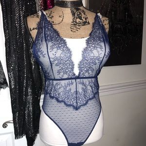 Victoria’s Secret Navy Blue Teddy/Bodysuit size L